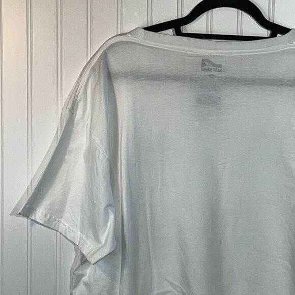 South Beach Miami Beach Florida Tee Mens XLarge White Blue Graphic Surf Style - Picture 7 of 10